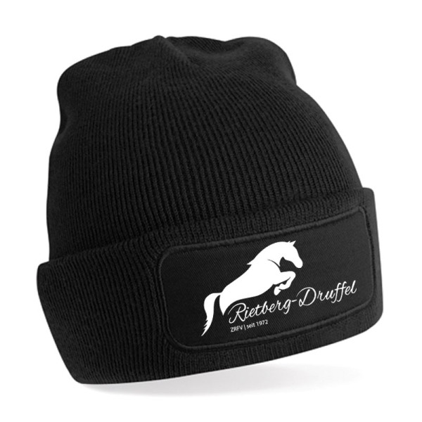 ZRFV Unisex Patch Beanie schwarz